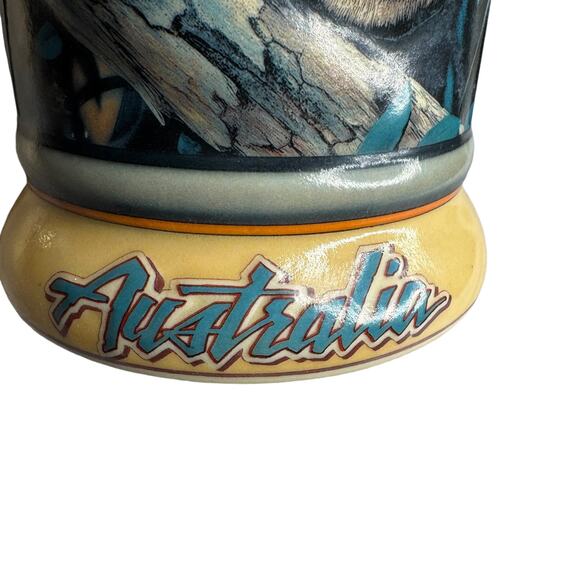 Vintage Budweiser Australia Stein Koala Lidded Animals of Continents Collectible - Picture 8 of 11